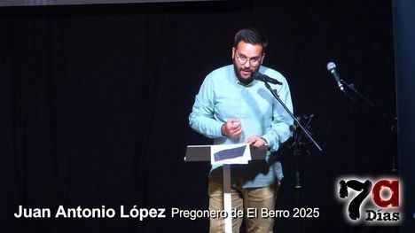 Juan Antonio López, un 'berreño de pura cepa', pregona las fiestas de su pedanía