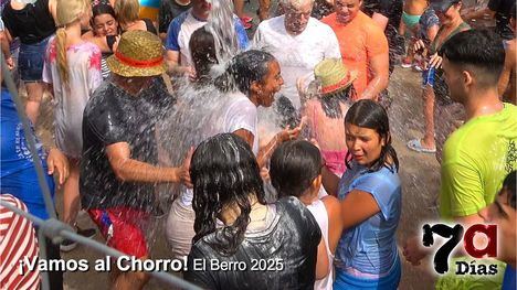 El agua del Chorro anuncia el final de las fiestas de El Berro 2025