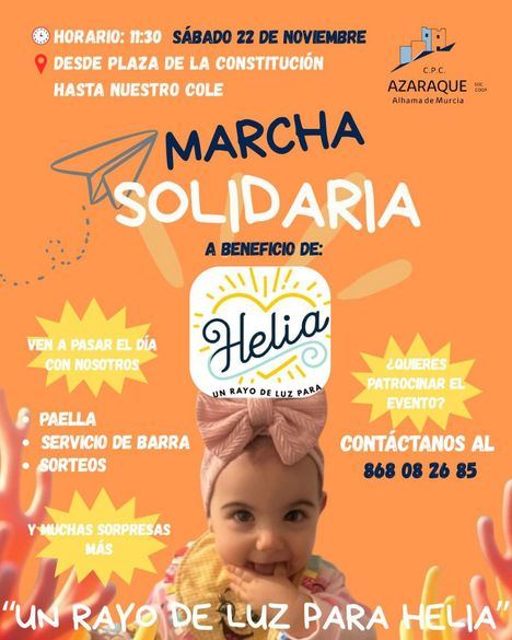Marcha solidaria del Azaraque a favor de una niña con paraplejia