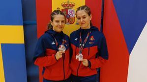 Belén y Andrea Ortiz, del Club Judo Alhama, bronce en el Circuito Europeo de Judo Kata
