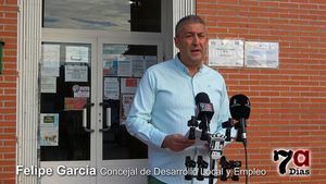 La tasa de paro se sitúa en Alhama en el 7,77% ante el 11,6% regional, informa Felipe García