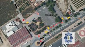 Reordenación de tráfico en el cementerio para más seguridad y fluidez