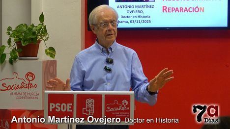 Martínez Ovejero habla en la sede del PSOE de memoria democrática