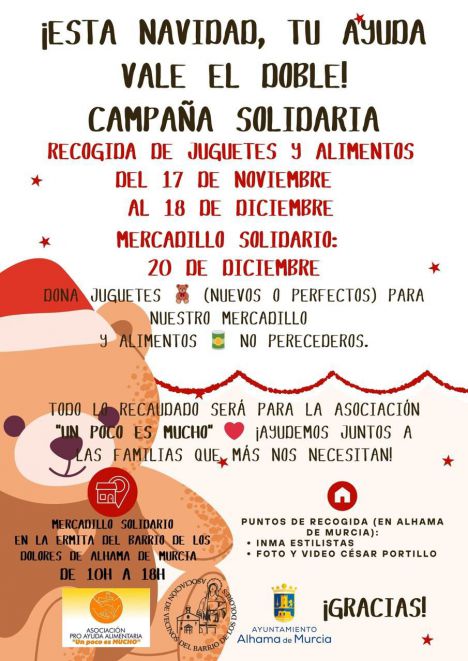 Campaña solidaria de Navidad organizada por la Asociación de Vecinos del Barrio