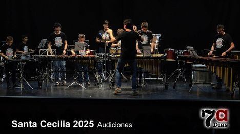 Turno de las audiciones de alumnos de flauta, violín, percusión y piano por Santa Cecilia