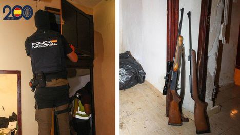 Detenidos en Alhama por detención ilegal, tráfico de drogas y tenencia de armas