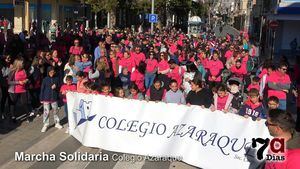 Centenas de alumnos, profesores y padres del Azaraque marchan en solidaridad con Helia
