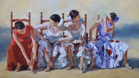 Perla Fuertes expone una retrospectiva en la Universidad Popular de Mazarrón