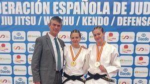 Las judokas Andrea y Belén Ortiz, campeonas de España Júnior