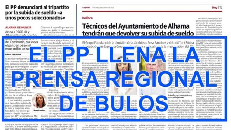 PSOE: 'El PP inunda la prensa regional con su nuevo bulo'