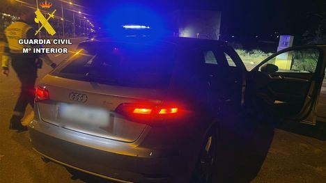 Interceptan cerca de Alhama un coche en sentido contario en la autovía