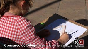 Decenas de niños, en el Concurso de Dibujo de la Concepción