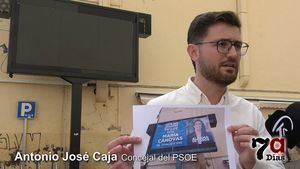 PSOE: "Cánovas pagó 15.000€ por la pantalla led del centro a un ex edil del PP el día de la moción de censura"