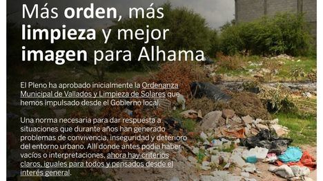 PSOE: 'Más orden, más limpieza y mejor imagen para Alhama'