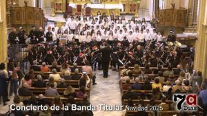 El concierto de Navidad de la Banda Titular llena la Iglesia de San Lázaro