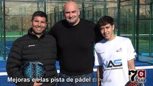 El Ayuntamiento coloca en las pistas de pádel del Praíco césped de última generación