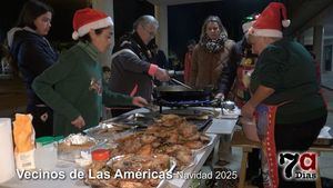 Tarde de villancicos, paparajotes y chocolate con los vecinos de la Plaza de las Américas