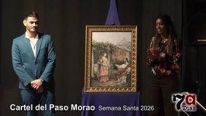 Jesús y la samaritana en el pozo concejil, el cartel del Paso Morao