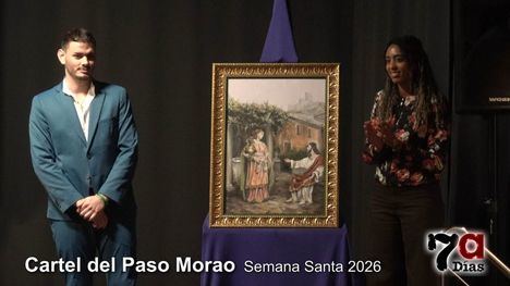 Jesús y la samaritana en el pozo concejil, el cartel del Paso Morao