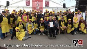 La Fiesta de la Matanza homenajea a José Fuertes por su apoyo desde la 1ª edición