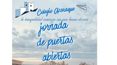 Azaraque, cooperativa de enseñanza del año, organiza una jornada de puertas abiertas