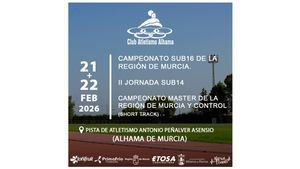 Intenso fin de semana del atletismo regional en Alhama de Murcia