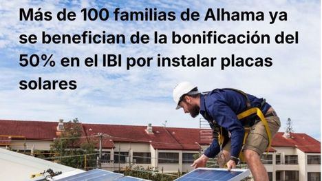 El Ayuntamiento indica que más de 100 hogares pagan el 50% del IBI por instalar placas solares
