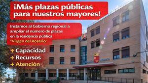 PSOE: "Más plazas públicas para nuestros mayores"