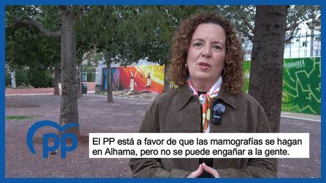 PP: La prevención salva vidas; moción por las mamografías en Alhama