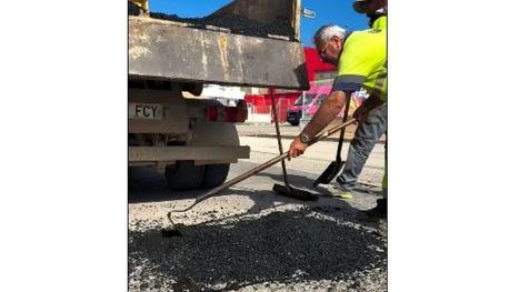 El Ayuntamiento sigue con la reparación y bacheo tras las lluvias