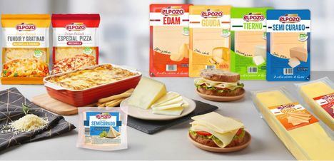 Bodegón de las variedades de quesos de El Pozo Alimentación