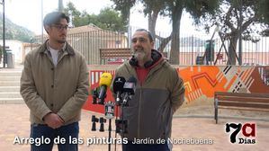 La Concejalía de Calidad Urbana restaura las pinturas Murfy en el Jardín de Nochebuena