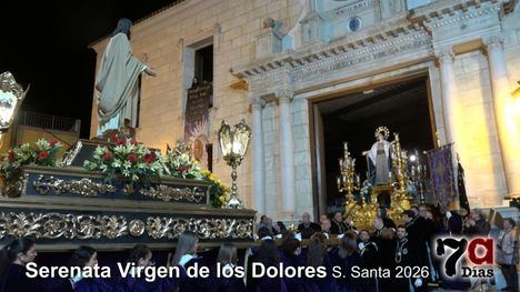 Comienza la Semana Santa de Alhama con la emotiva Serenata a la Virgen de los Dolores