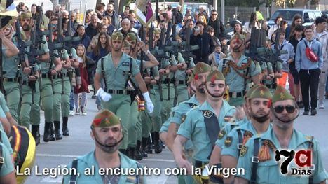 La Legión estrecha sus lazos con la Virgen de los Dolores de Alhama