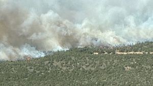 Seis municipios colaboran para sofocar el fuego en S. Espuña