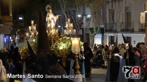 El Martes Santo se tiñe de los colores de los Pasos de Alhama