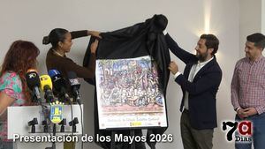 Una obra de la artista local Pepi Cava ilustra el cartel de Los Mayos