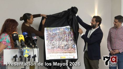 Una obra de la artista local Pepi Cava ilustra el cartel de Los Mayos