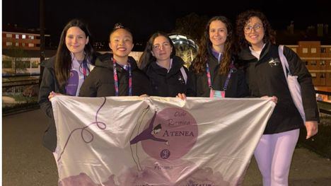 Gimnastas del Club Atenea compiten en el Campeonato de España Base Individual