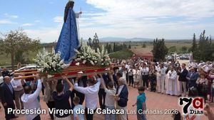 La Virgen de la Cabeza procesiona en su día grande por Las Cañadas