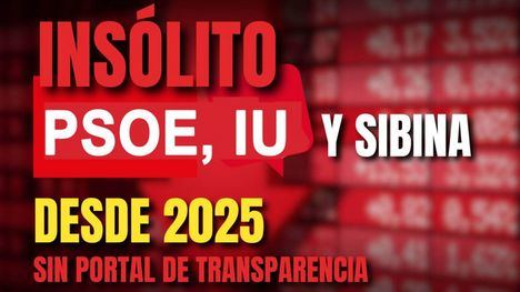 PP: “Nula transparencia de Rosa Sánchez; desde 2025 sin Portal de la Transparencia”