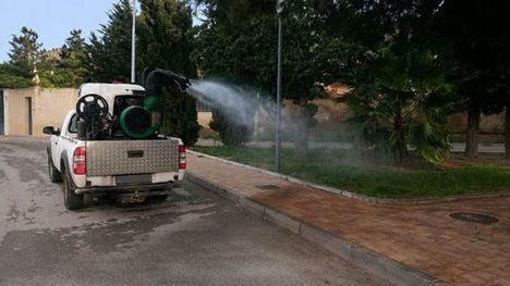 Fumigación de espacios verdes en la madrugada del próximo viernes