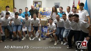 Recibimiento oficial al Alhama FS, ganador de la Liga Preferente de Fútbol Sala