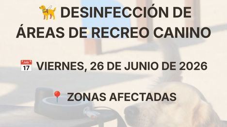 Refuerzo de higiene y salubridad en las áreas de recreo canino