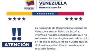 Advertencia ante las campañas de ayuda para Venezuela