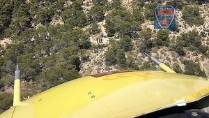 Evacúan en helicóptero a una senderista desde una cima de S. Espuña