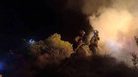 Nuevo incendio forestal en Mazarrón, esta vez en Las Balsicas
