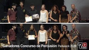 Daniela Berná y Pere Roig ganan el Concurso de Percusión Perkexick