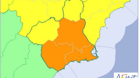 Activada la alerta naranja por lluvias este Viernes y Sábado Santo