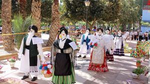 Los Mayos de Alhama, en el desfile del Bando de la Huerta